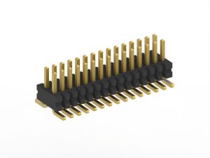 0.8mm 0.031in Dual Row Pin Header for PCB Applications