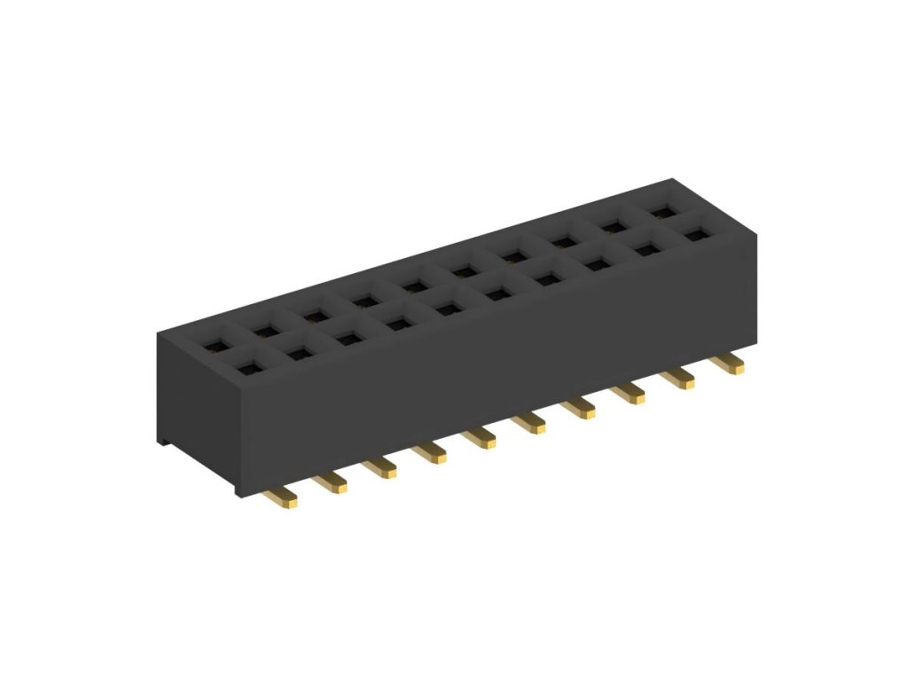1.0mm 0.039in Dual Row Female Header