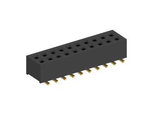 1.0mm 0.039in Dual Row Female Header