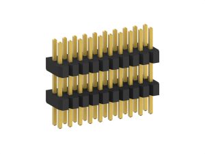 1.0mm 0.039in Double Plastic DIP PCB Pin Header