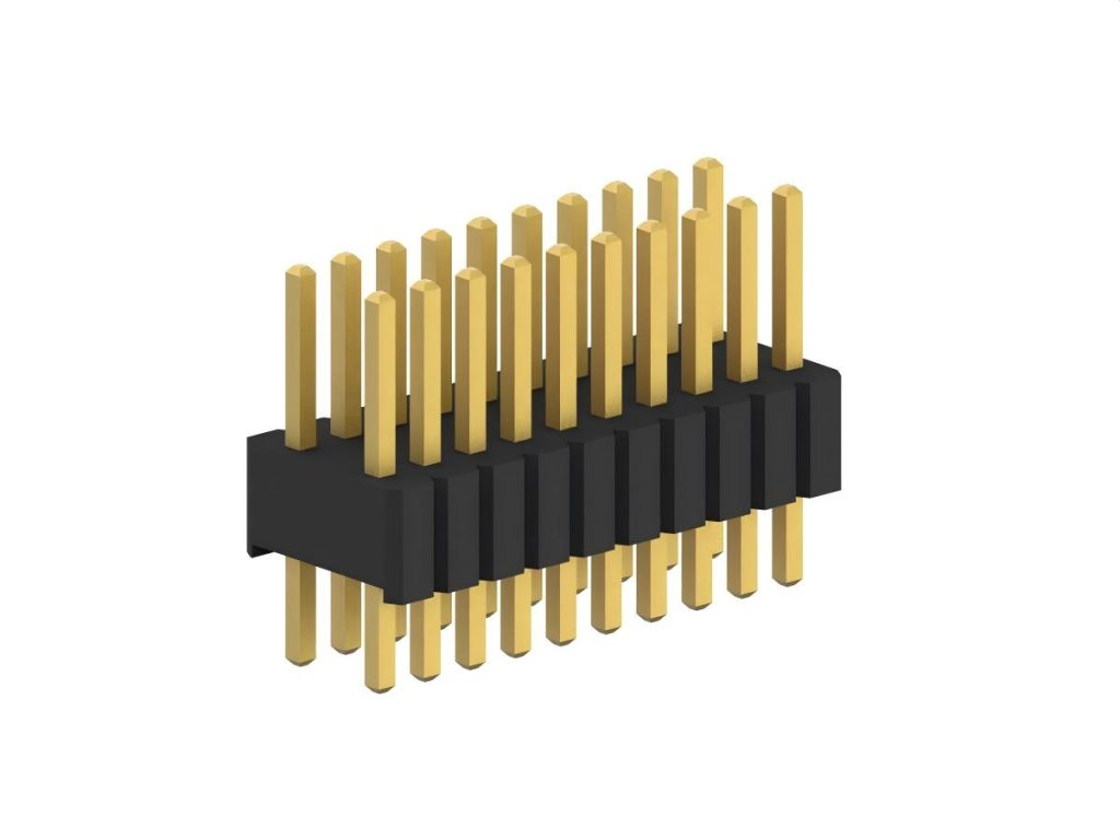 1.27mm 0.050in Double Row Brass Contact Pin Header Connector
