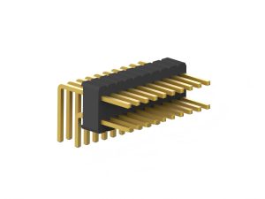 1.27mm 0.050in Right Angle Connector PCB Mount Header