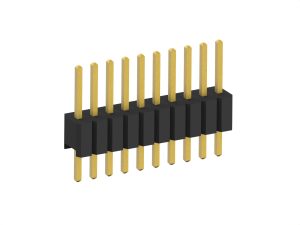 1.27mm 0.050in PCB Pin Header Phosphor Bronze LCP Housing