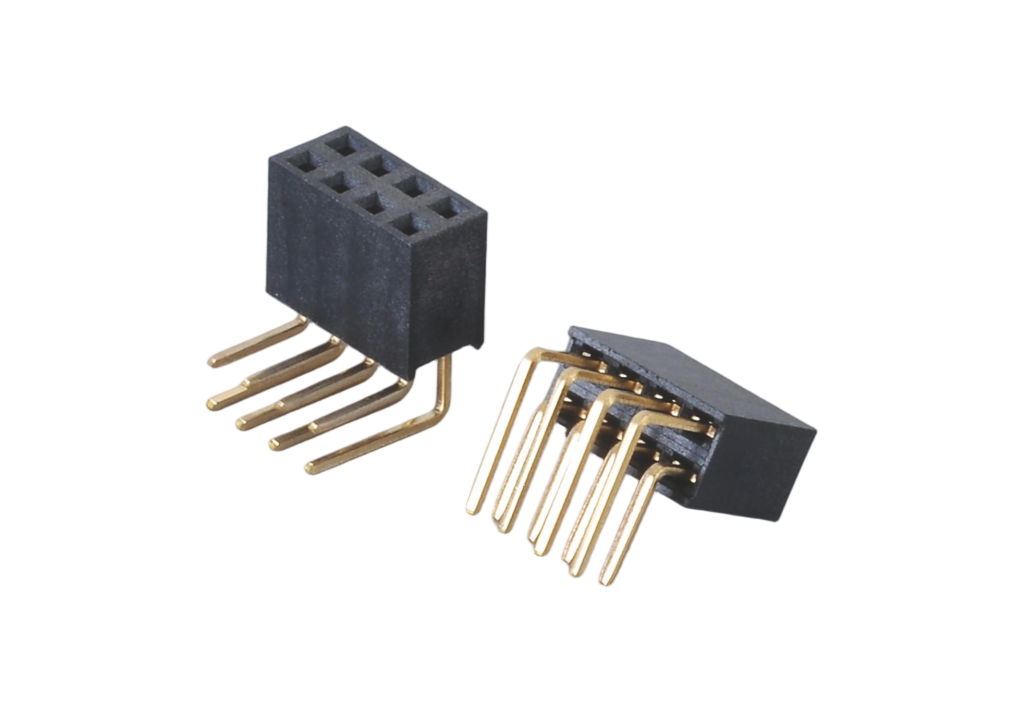 2.0mm (.079in) Pitch Socket Dual Row Right Angle Horizontal  DIP  Height 6.3mm for Smart Home PCB Connector