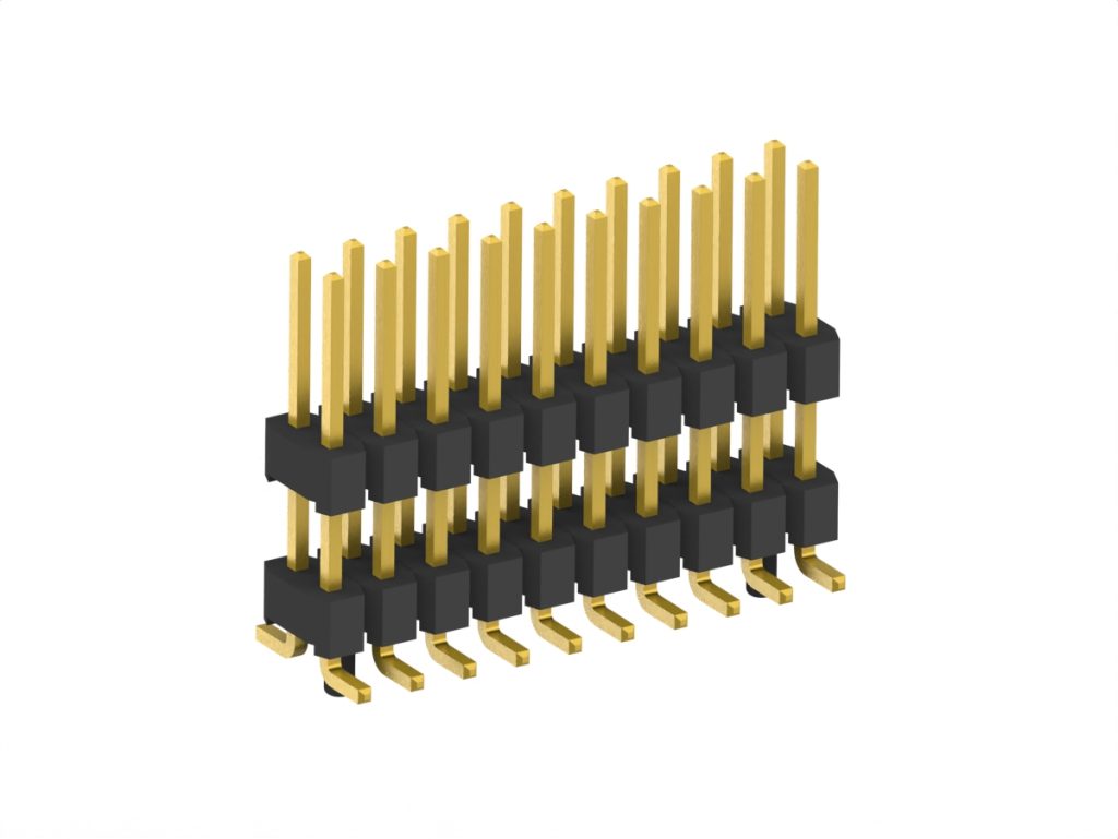 2.0mm(.079in) Pin Header H2.0 Dual Row Heightened Vertical SMT(Surface Mount)