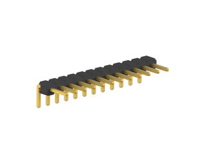 2.0mm(.079in) Pin Header H2.0 Single Row Bottom Bent Horizontal
