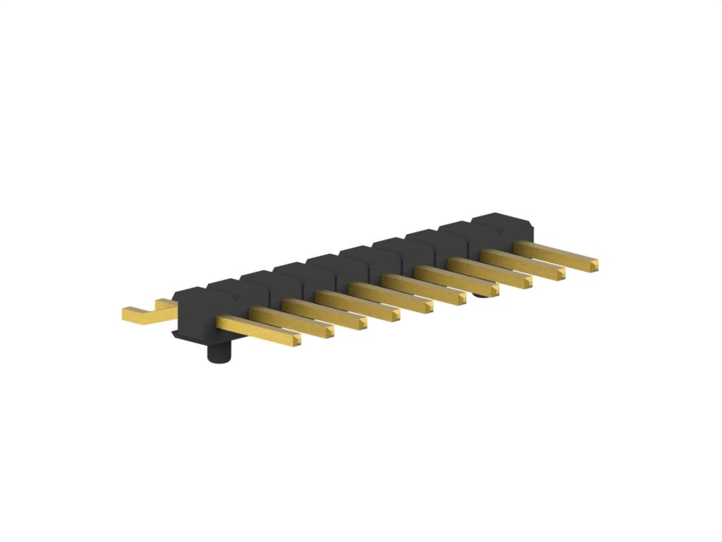 2.54mm(.100in) Pitch Pin Header Height2.54 Single Row Horizontal SMT(Surface Mount) With Peg