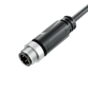 IP67 IP68 M12 D-Coding 4PIN MALE Stright for Industrial Automation