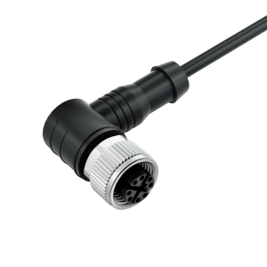 M12 8PIN X-Coding FEMALE Right Angle for Industrial Automation IP67 IP68