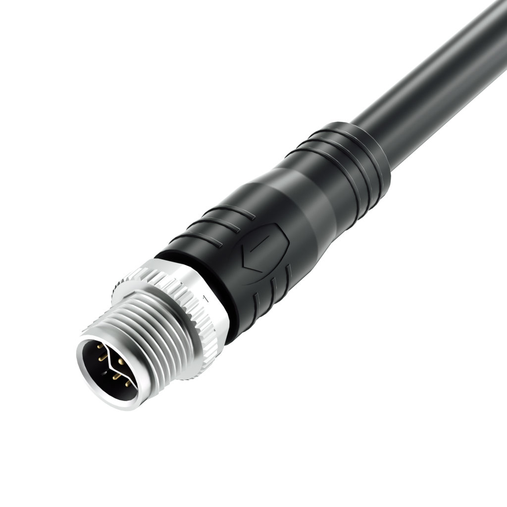 IP67 IP68 M12 Y4-Coding 8PIN MALE Stright for Industrial Automation