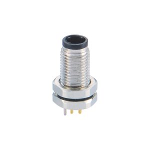 3 Pin M5 Female Panel Mount Socke Solder Type for Industrial&Sensor