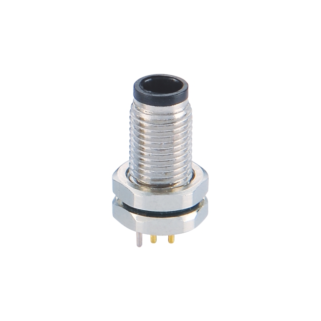 3 Pin M5 Female Panel Mount Socke Solder Type for Industrial&Sensor