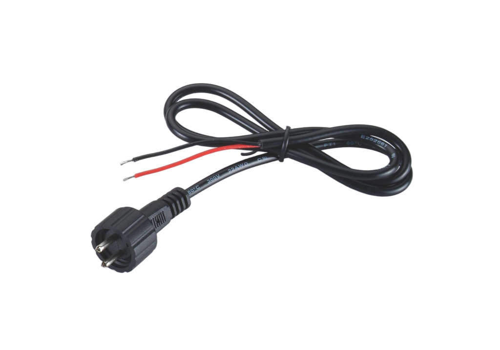 Waterproof DC Power Plug to Stripped Wire Harness for Home Appliances