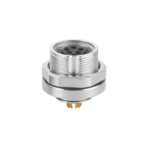 Durable M9 Waterproof Panel Mount Connector for Industrial Automation Networking