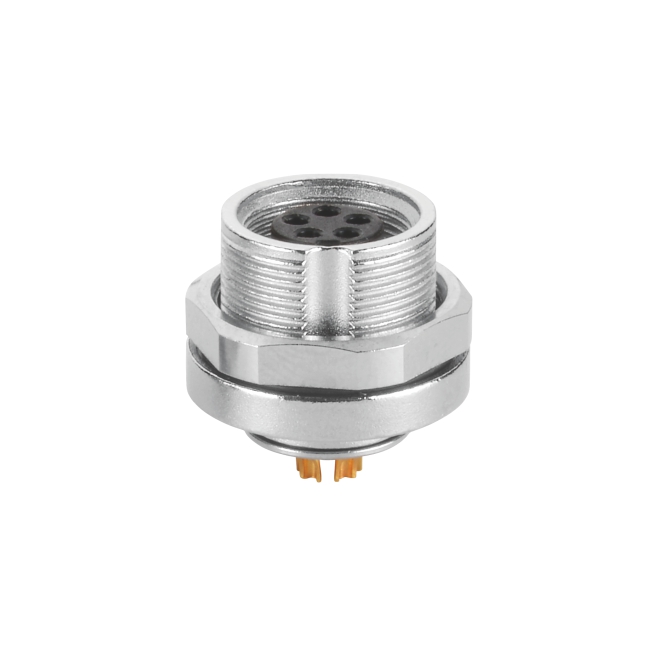 Durable M9 Waterproof Panel Mount Connector for Industrial Automation Networking