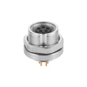 IP67 M9 Female Panel Mount Socket for industrial automation, IoT devices