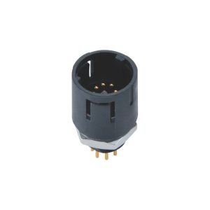 M10 Plastic Circular Connector Male Panel Mount Customized for Lamps and Industrial