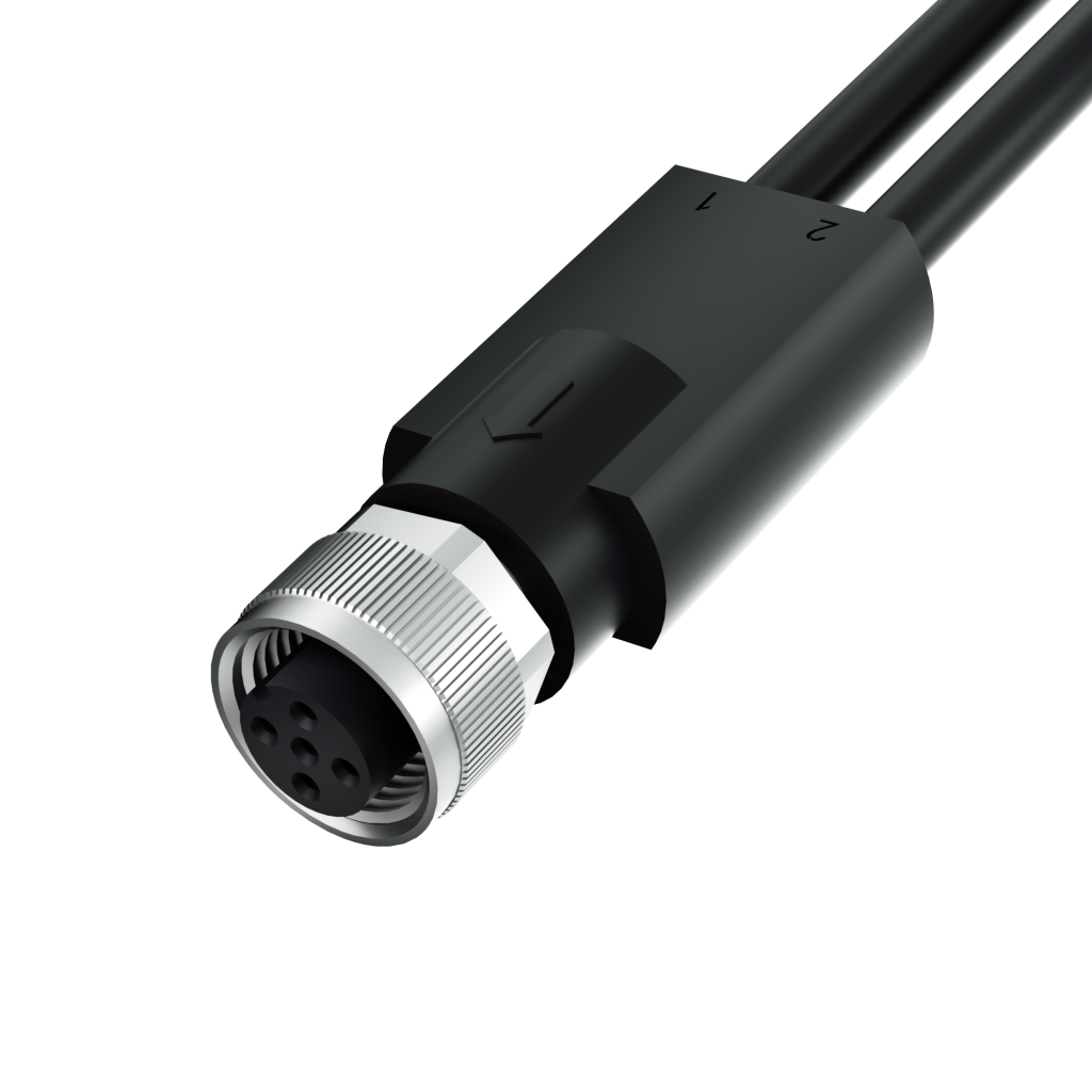 M12 A code Male Straight automation IP67 68