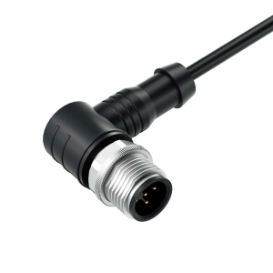 M12 Male 5pin A-coding Angled Connector, Molded Cable,Shielded-automotion,robot,sensor
