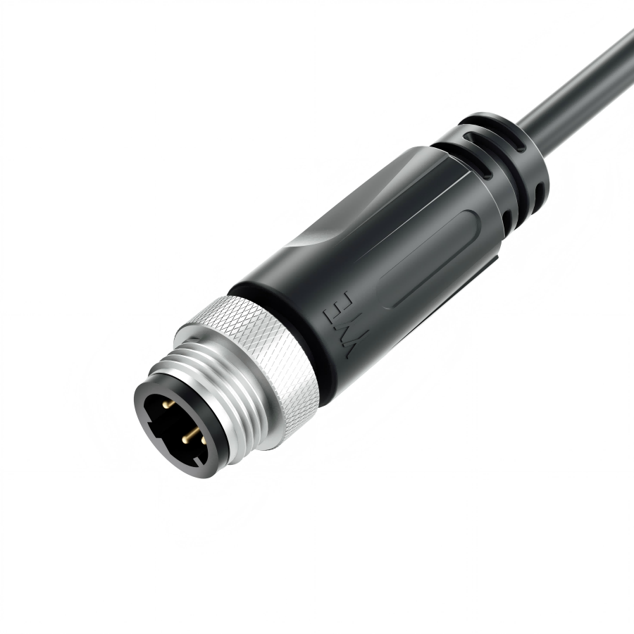 M12 Sensor Actuator Cable, 4 Way, D-coding Straight