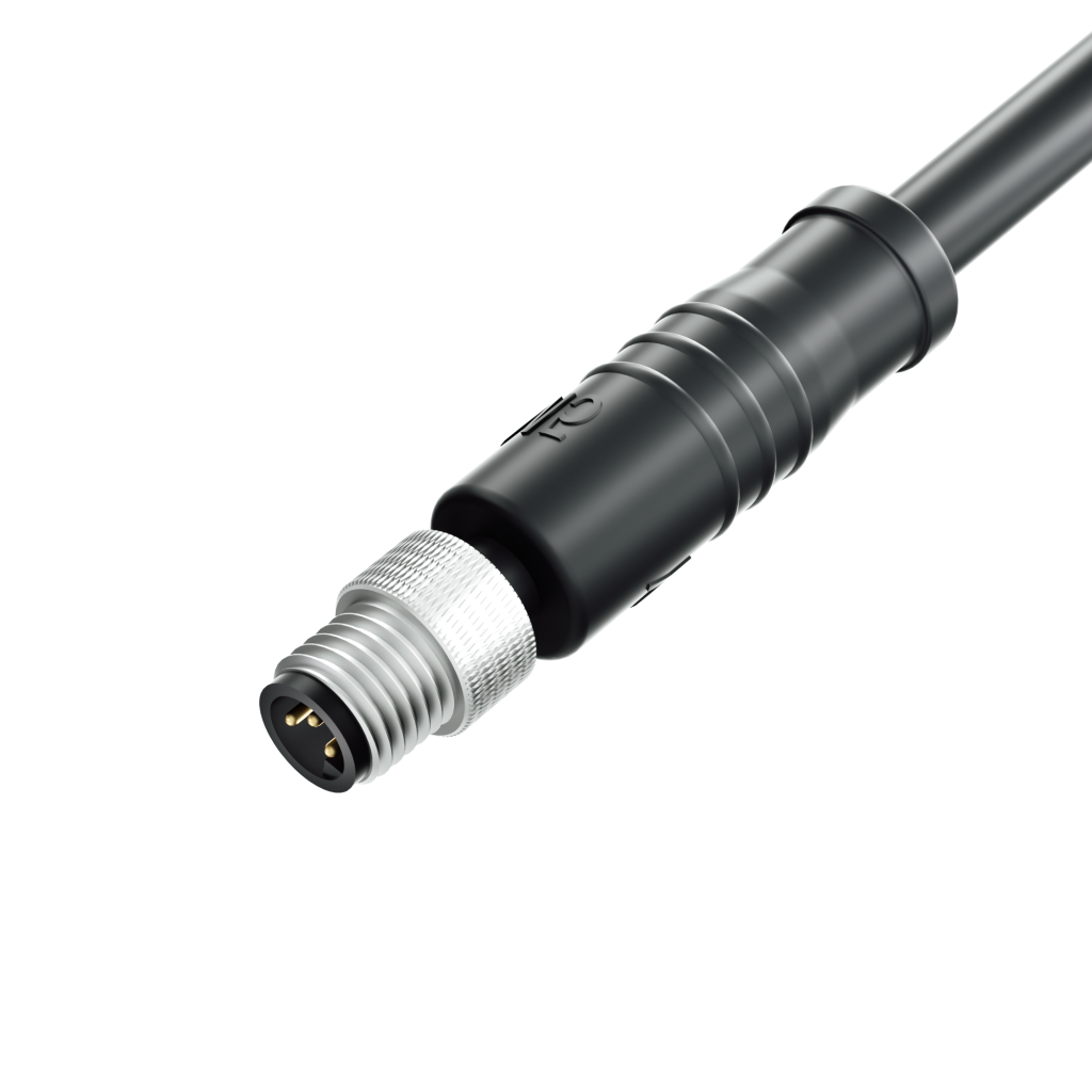 M5 Male Waterproof Cable IP67 Connector for Sensors and Industrial Devices