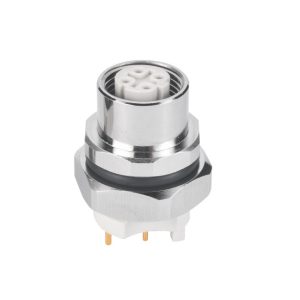 Reliable M12 Waterproof Panel Mount Connector for LED Systems
