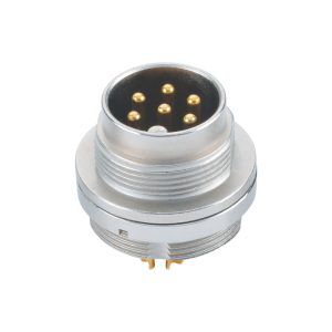 Robust M16 Waterproof Panel Mount Circular Connector for Industrial Power