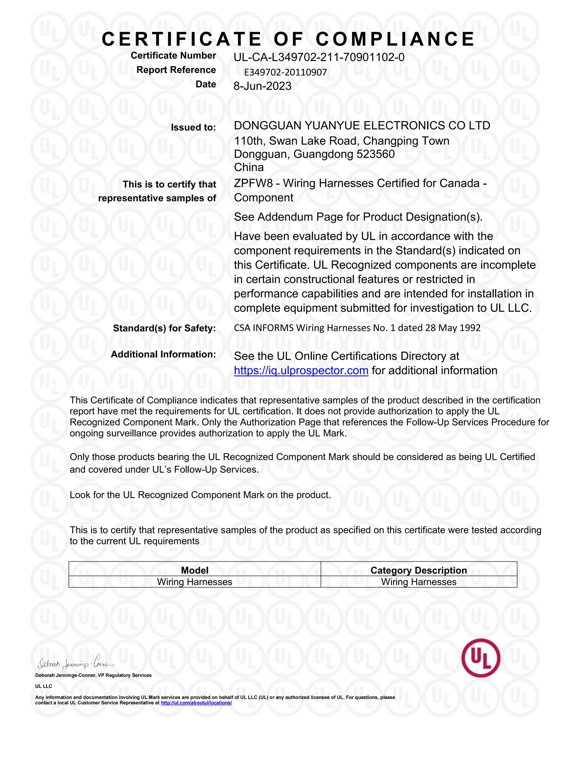 UL Certificate