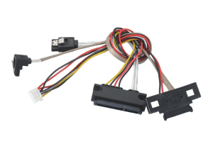 22-Pin SATA (7+15 Pin) to Right-Angle and Straight Micro-Connectors for high-speed data transfer and power delivery