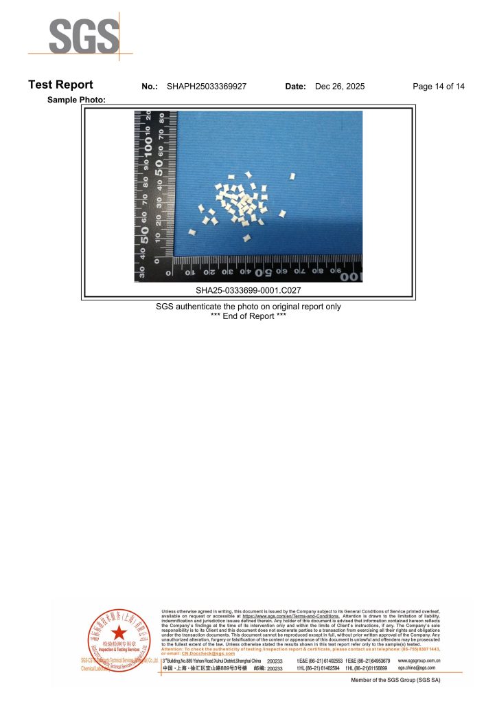 YYE SGS Report – PA6T RoHS