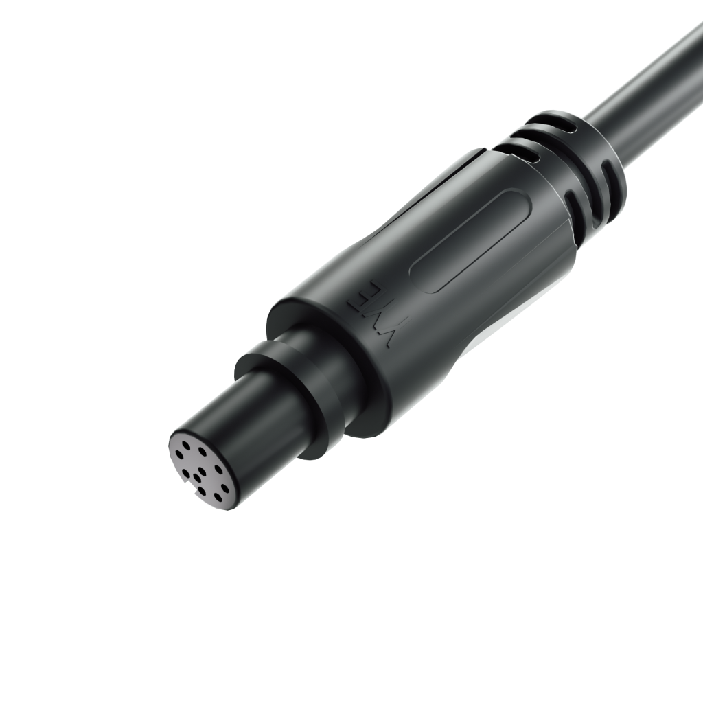 M10 IP68 Waterproof Core Series Straight  Circular Wire Harness Cable Assembly