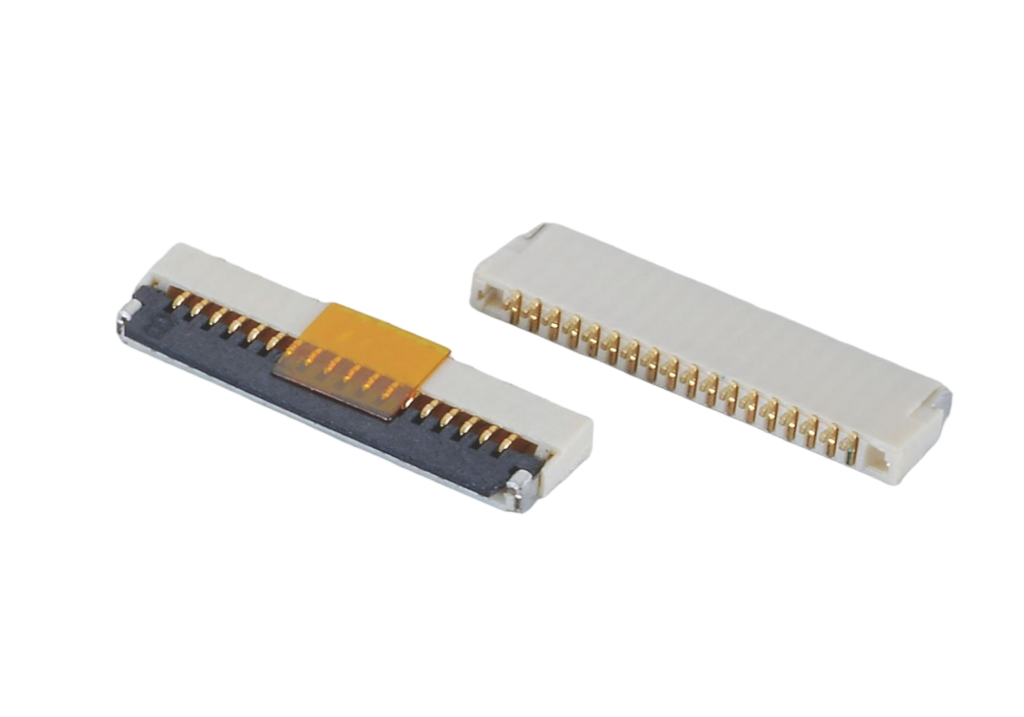 0.5 mm 0.02inch Pitch Height 1.5mm SMD Front Flip-lock FPC for wearable devices