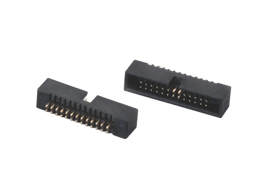 1.27mm 0.050in Compact Box Header Connector for Precision Medical