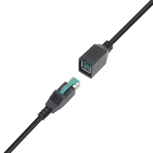 OEM 12V24V powered USB male to female extension power printer cable, suitable for POS machines