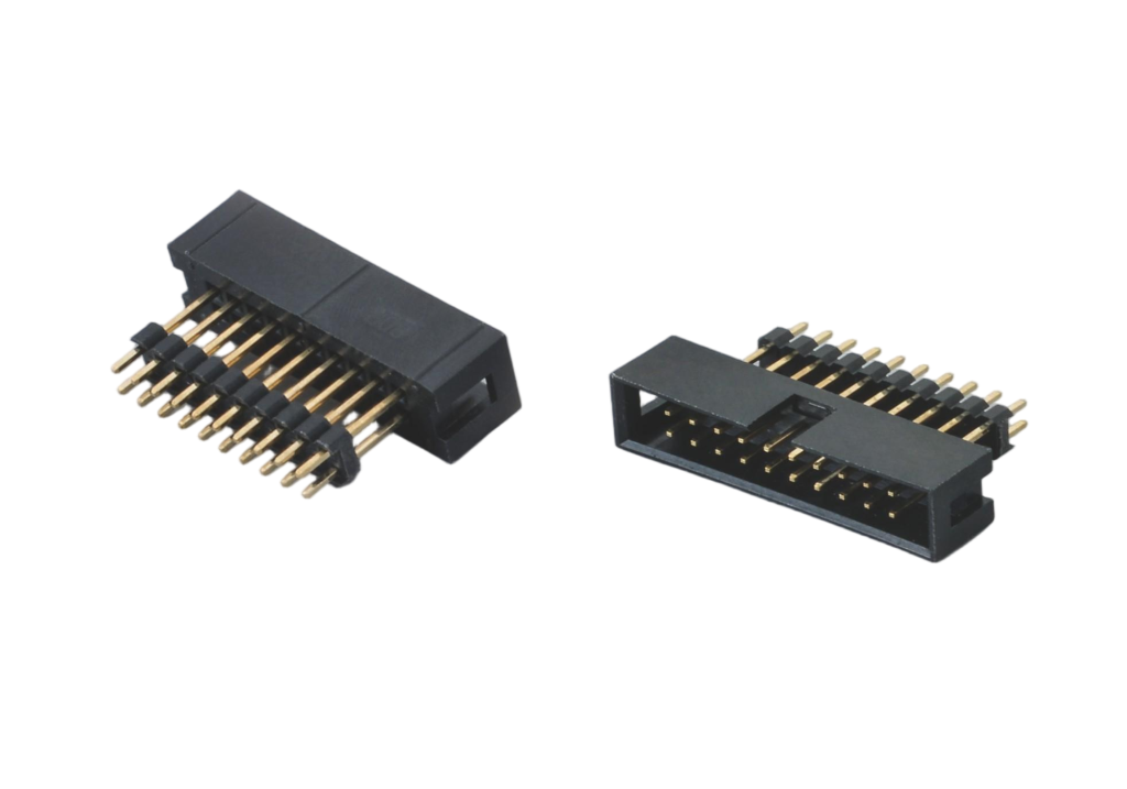 2.54mm 0.100in Dual Row Box Header Connector for Telecom Infrastructure