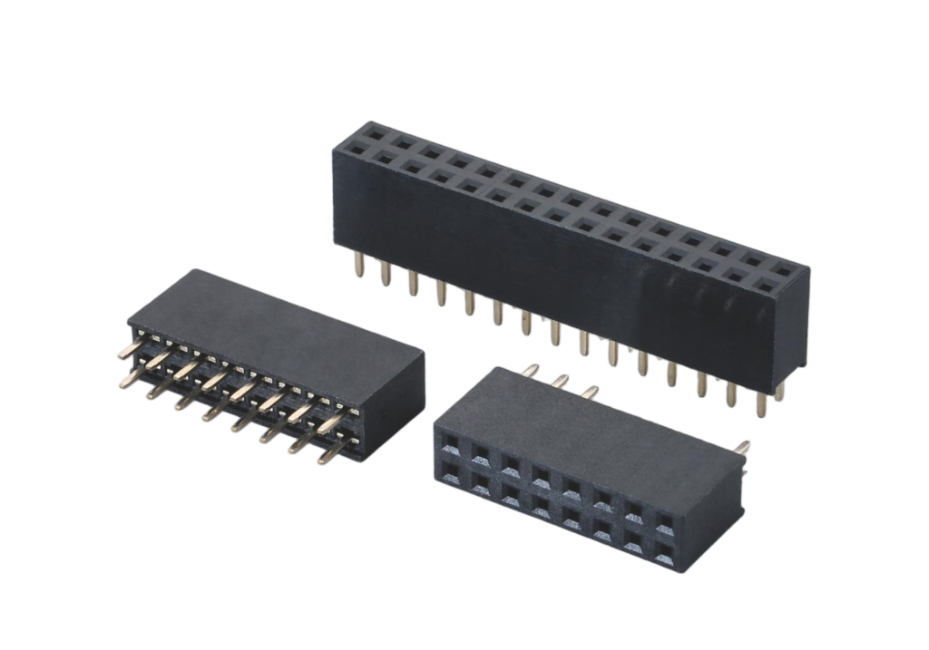 2.54mm 0.100in Female Header Connector for Automotive High-Beam Control Boards