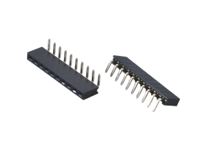 2.54mm 0.100inch pitch single row right angle socket for industrial PCBA