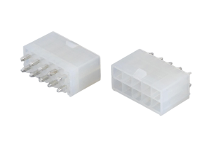 3.96mm 0.156 inch Pitch Mini-fit Wafer Socket Vertical DIP for HVAC System Controller PCB