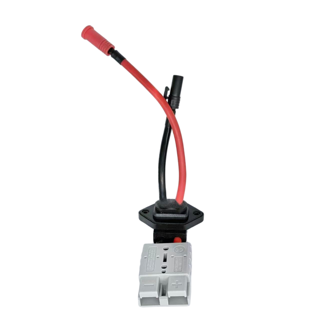 50A 10AWG Right Angle  Anderson-Style Power Connector for UPS Battery System