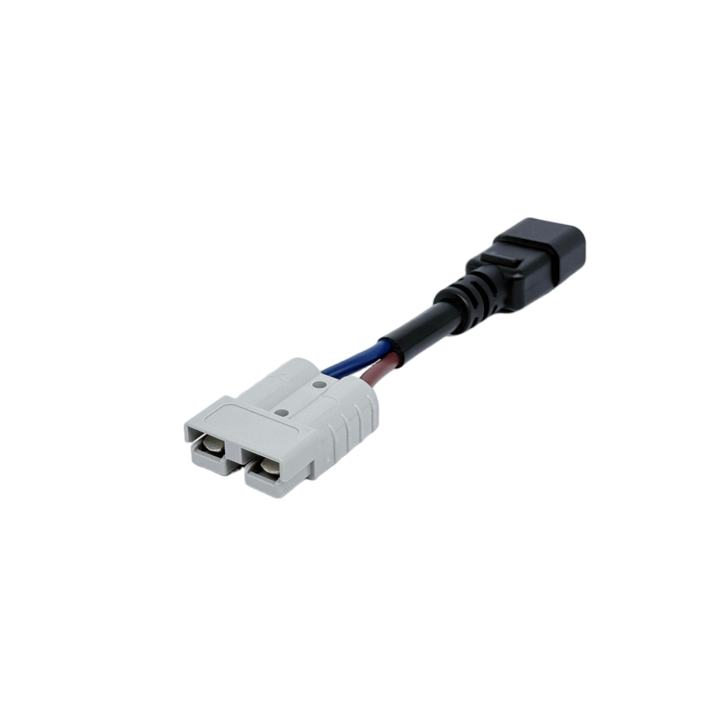 50A Grey Anderso Plugs to 50A IEC C13 plug for Off-Grid Solar Battery Link