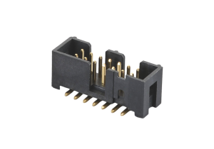 9.8mm height shrouded header 2.54mm 0.100inch pitch box header for server motherboard