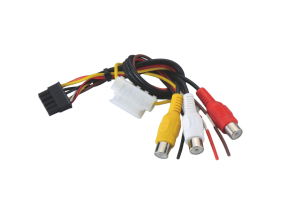 Custom UL RCA Audio Video Wire Harness with Fuse Holder