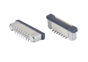 FPC socket 0.5mm 0.02 inch Pitch Height 2.0mm SMD Vertical Push-Pull Positive Foot for Dashboard instrumentation