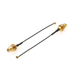 Gold-Plated SMA Female Bulkhead to IPEX MHF4 RF Coaxial Cable
