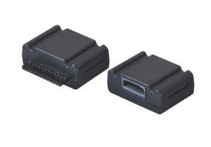 High-Speed Shielded Industrial Data Connector with Secure Locking Housing