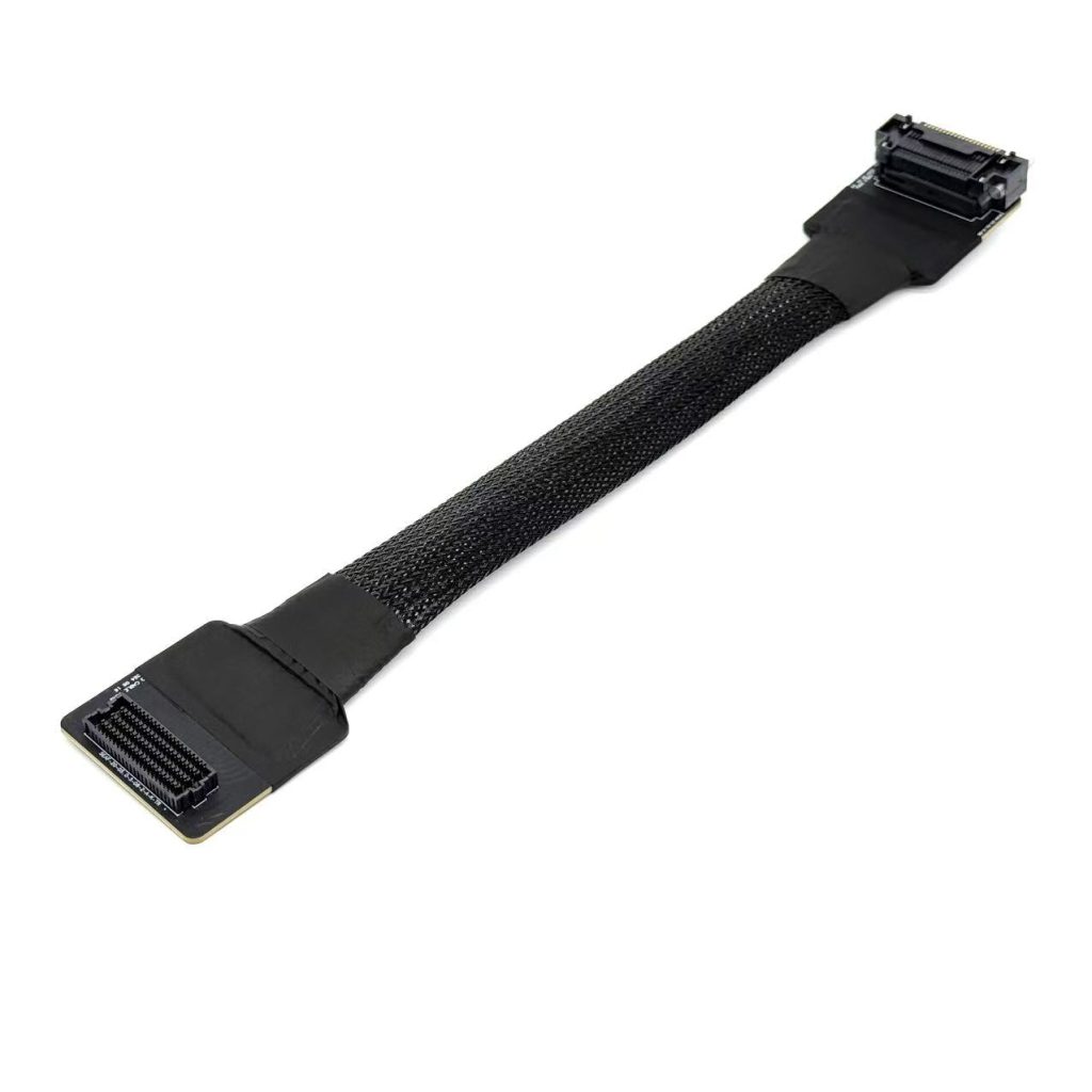 Custom Internal High-Density PCIe Interconnect for Server Clusters
