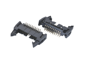 Polarized right angle box header 2.54mm 0.100inch ptich  for automotive electronics