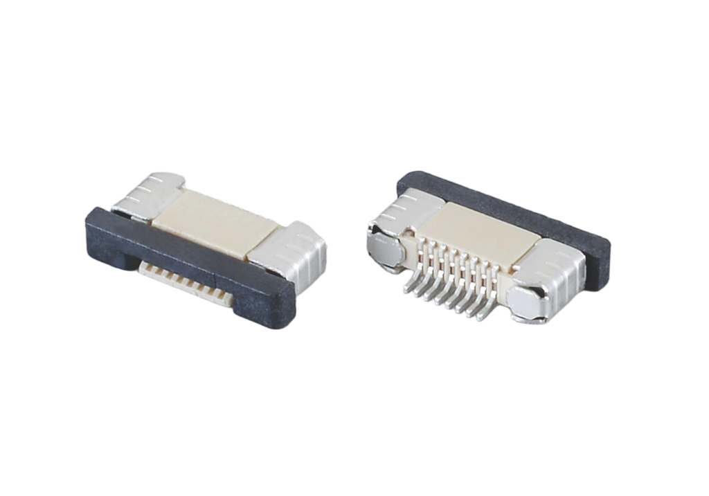 Precision FPC 0.5mm 0.02 inch Pitch Height 2.0mm SMD Push-Pull Bottom Touch for automotive infotainment systems