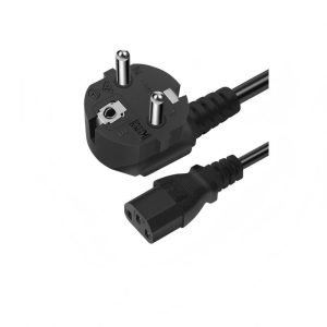 Standard European Schuko to IEC C13 AC Power Supply Cord