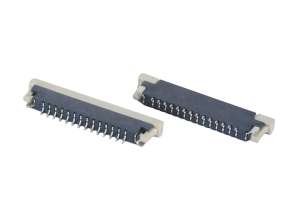Surface mount FPC Connector 1.00mm 0.04 inch Pitch Height 2.0mm Push-Pull Bottom Touch for PLC modules